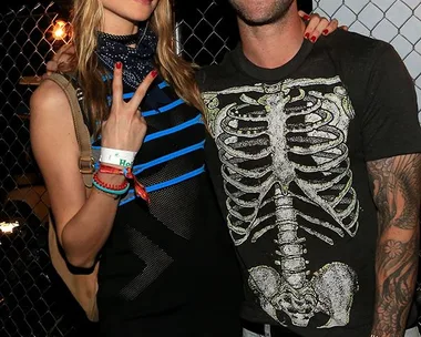 Behati Prinsloo and Adam Levine.