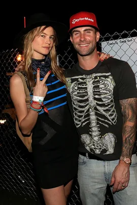 Behati Prinsloo and Adam Levine.