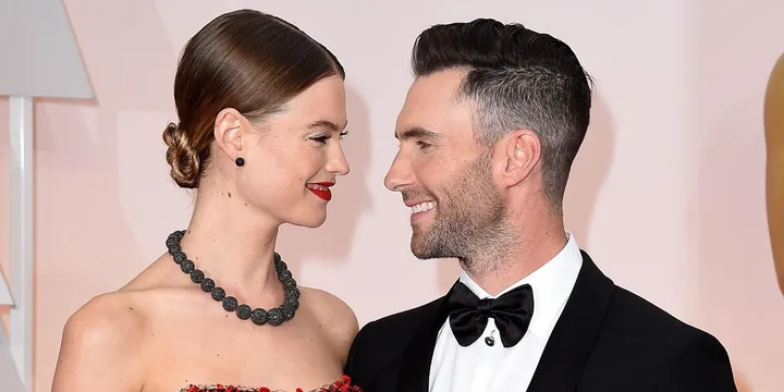 Adam Levine and Behati Prinsloo.