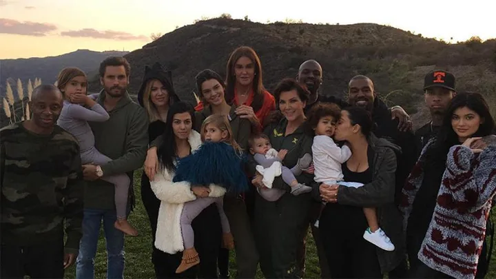 Kardashian/Jenner Thanksgiving family portrait.