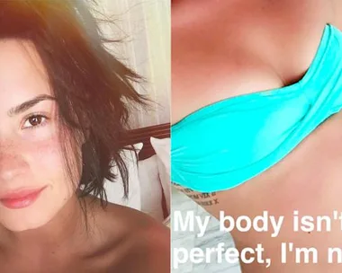 Demi Lovato bikini selfie.