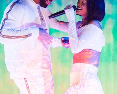 Drake and Rihanna.