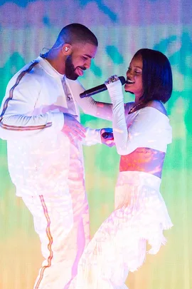 Drake and Rihanna.