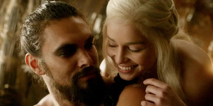 Daenerys Targaryen and Khal Drogo.