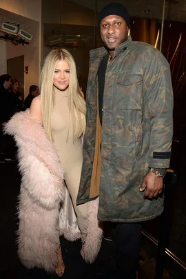 Khloe Kardashian and Lamar Odom.