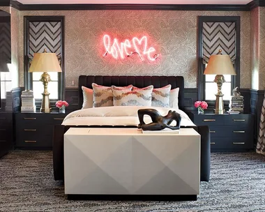 Kourtney Kardashian bedroom.