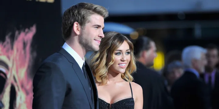 Miley Cyrus and Liam Hemsworth.