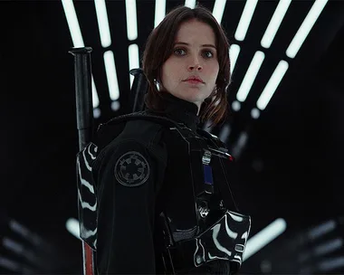 Felicity Jones as Jyn Erso in Rogue One.