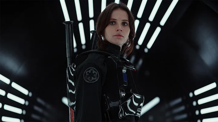 Felicity Jones as Jyn Erso in Rogue One.