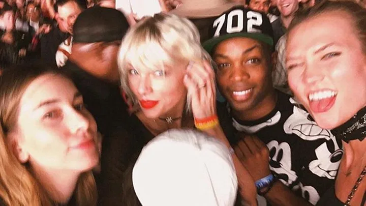 Singer Taylor Swift was spotted wearing a ring on her left hand during boyfriend Calvin Harris' Coachella set, prompting fans to ask if the pair are engaged