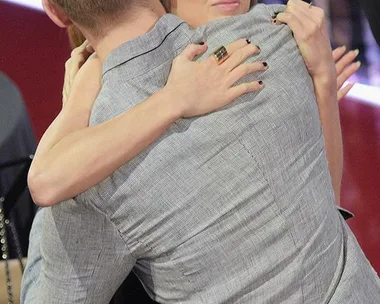 Taylor Swift and Calvin Harris at the 2016 iHeartRadio Music Awards.