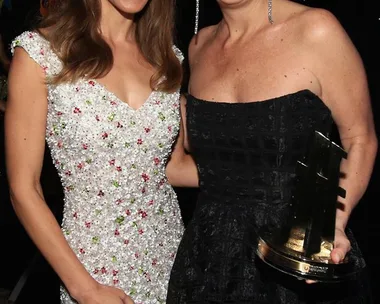 Hilary Swank and Gillian Flynn