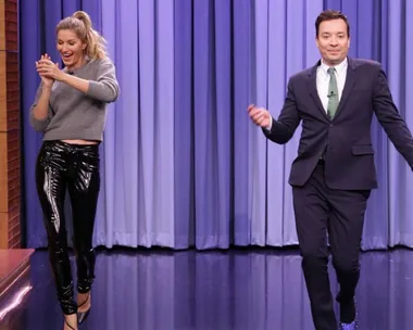 Gisele Bündchen and Jimmy Fallon.