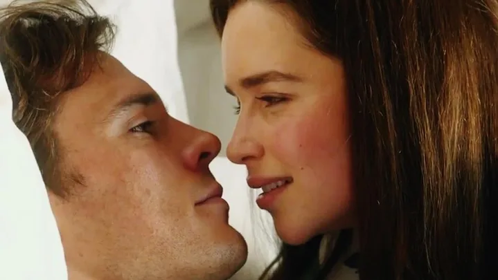 Sam Claflin and Emilia Clarke in the Me Before You trailer