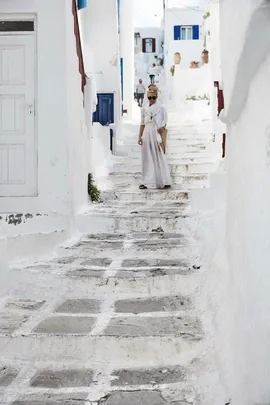 Sheree Commerford in Mykonos, Greece