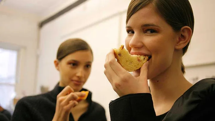 Model backstage at Shelly Steffee Fall 2007 during Mercedes-Benz Fashion Week Fall 2007