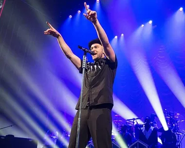 Justin Timberlake performs at L'Olympia in Paris in 2014.