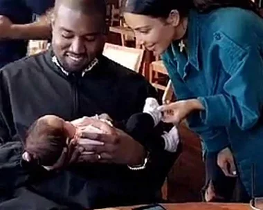 Kim Kardashian and Kanye West meet daughter of Chrissy Teigen and John Legend, Luna Stephens.