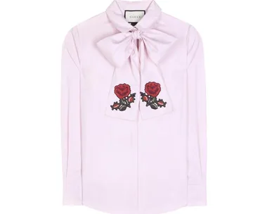 Gucci button-up shirt.