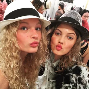 Frederikke Sofie Instagram from Chanel's Cuba Resort show.