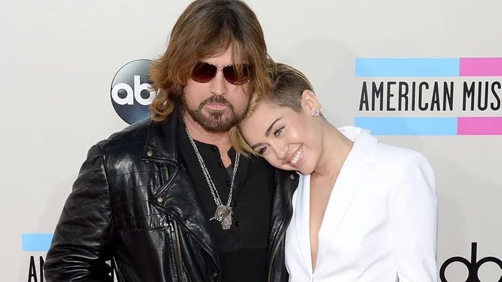 Billy Ray Cyrus and Miley.