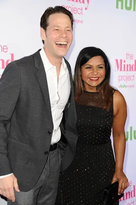 The Mindy Project stars Ike Barinholtz and Mindy Kaling attend the Hulu season four premiere