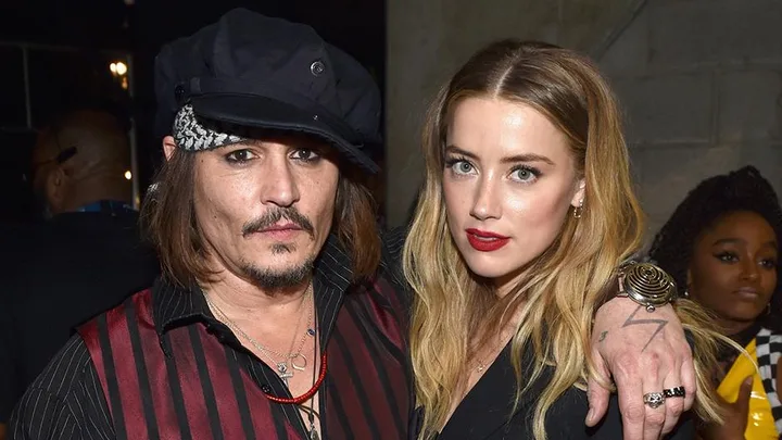 Johnny Depp and Amber Heard.