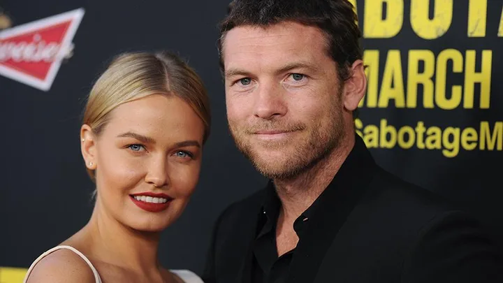 Lara Bingle and Sam Worthington.