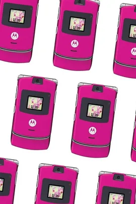 Motorola RAZR flip phone.