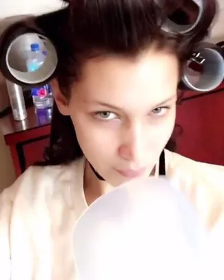 Bella Hadid Met Gala 2016 preparation