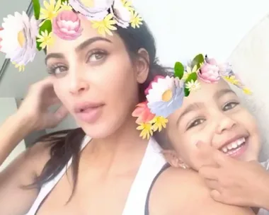 Kim Kardashian North West face swap