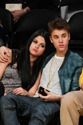 Selena Gomez and Justin Bieber.