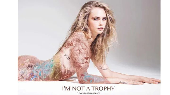 Cara Delevingne Fronts and Anti-Poaching Campaign for I Am Not A Trophy