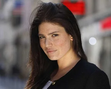 French plus-size model Clementine Desseaux poses in Paris