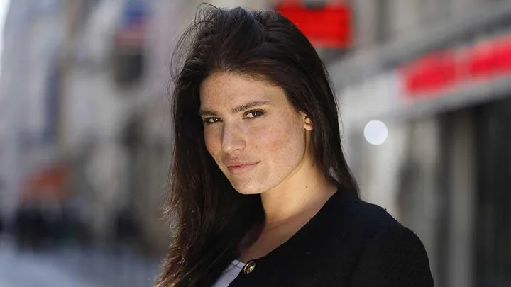 French plus-size model Clementine Desseaux poses in Paris