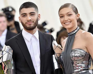 ayn Malik and Gigi Hadid attend the 'Manus x Machina: Fashion In An Age Of Technology' Costume Institute Gala at Metropolitan Museum of Art on May 2, 2016 in New York City.