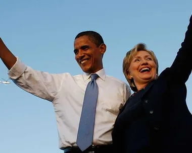 Barack Obama and Hillary Clinton