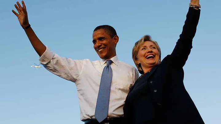 Barack Obama and Hillary Clinton