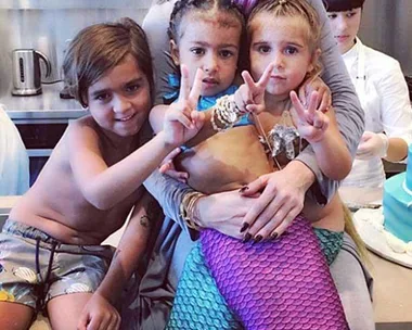 Khloe Kardashian celebrates North West's third birthday with neice Penelope Disick