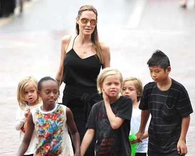 Angelina Jolie kids.