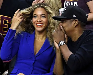 beyonce jay z courtside