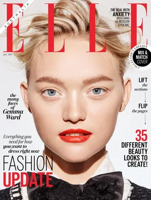 Gemma Ward ELLE Australia July cover.