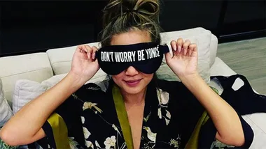 Chrissy Teigen sleep mask.