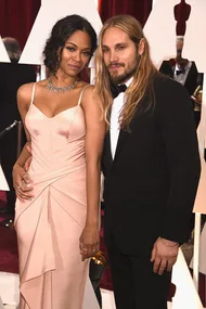 Zoe Saldana and Marco Perego.