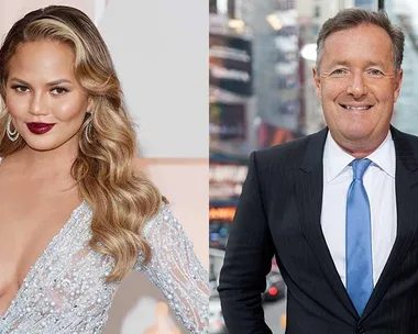 Chrissy Teigen and Piers Morgan