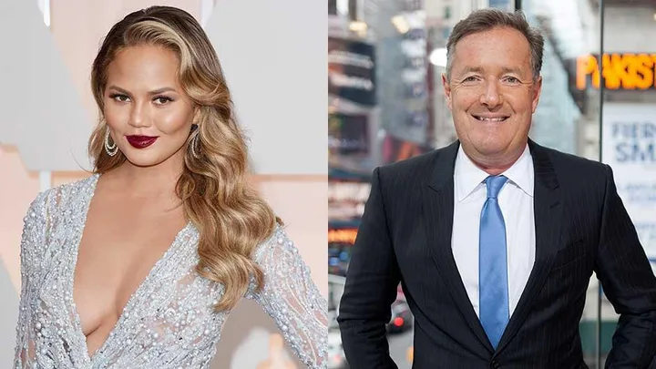 Chrissy Teigen and Piers Morgan