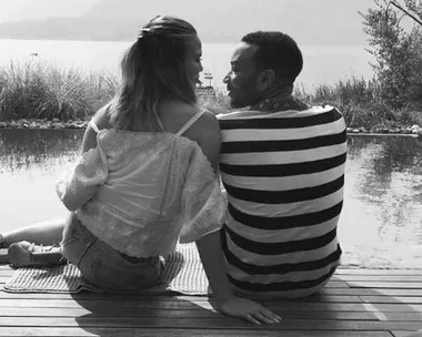 Chrissy Teigen and John Legend in Italy