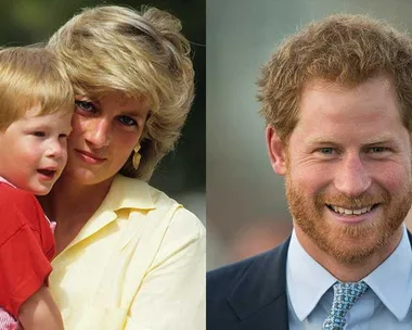 Prince Harry and his mother, Diana, Princess of Wales