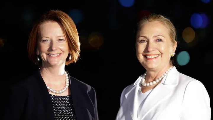 Julia Gillard and Hillary Clinton