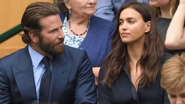 Irina Shayk and Bradley Cooper at Wimbledon 2016.